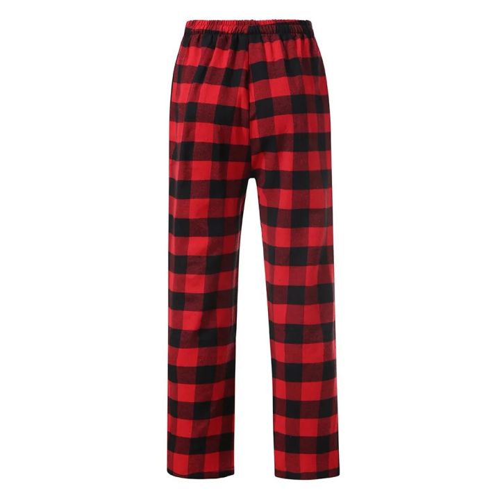 Mens%20Loose%20Sleep%20Bottoms%20Plaid%20Flannel%20Lounge/pajama%20Bottoms%20Casual%20Pants%20Daily%20Loose%20Fit%20High%20Waist%20Stretchy%20Sleeping%20Trousers%20-%20Image%203