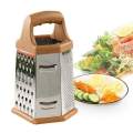6 Sides Vegetable Grater Stainless Steel Multi function 6 Sided Box Grater. 