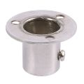 JAERBEE 2X Closet Wardrobe 22mm Dia Pipe Hanging Rail Rod End Support Bracket.