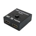 4K HDMI Switch - Supports bidirectional splitting between single and dual screens..