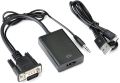 VGA To HDMI Output 1080P HD Audio TV AV HDTV Video Cable Converter Adapter. 