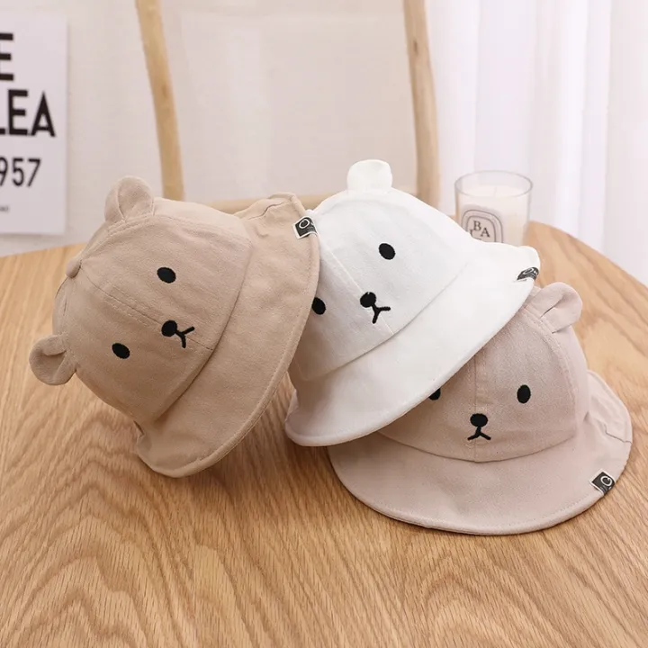 Spring%20Summer%20Baby%20Bucket%20Hat%20Cute%20Bear%20Ear%20Newborn%20Panama%20Cap%20Solid%20Color%20Outdoor%20Beach%20Kids%20Baby%20Boy%20Girl%20Sun%20Hats%20Bonnet%20-%20Image%203