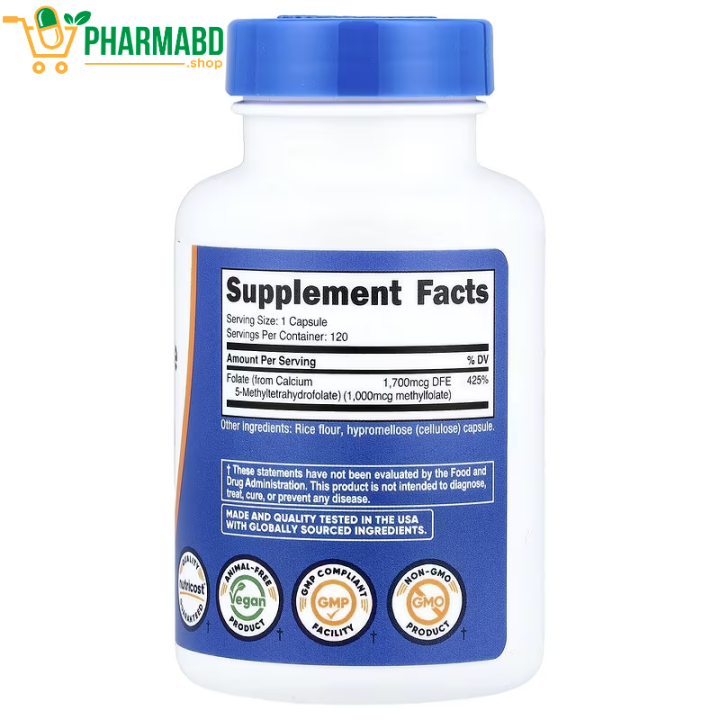 Nutricost%20Methylfolate%201000mcg,%20120%20Vegetarian%20Capsules%20-%20Gluten%20Free,%20Non-GMO%20-%20Image%202