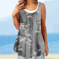 Summer Top O-neck Female Summer Heart to Heart Print Vest. 