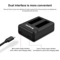 1150 mAh Original Kingma lithium Battery For Insta 360 X Camera +2 Slots usb Cable Fast Charger For Insta360 One X Accessores.