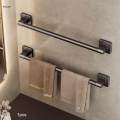 Towel Holder Space Saving Wall Mounted Durable Modern Towel Hanging Rod for Restroom Living 30cm. 