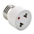 1pcs E27 to EU US Converter Lamp Socket Screw LED Bulb Lighting E27 European America Plug Socket Light Holder White.