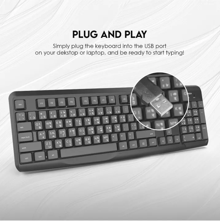 FANTECH%20GO%20K211%20Smooth%20Typing%20Keyboard%20104%20Keys%20Spill%20Resistant%20Keyboard%20English%20And%20Bangla%20USB%20Wired%20Easy%20To%20Read%20Keys%20Computer%20Keyboard%20Ergonomics%20Keyboard%20For%20Office%20PC%20-%20Image%202