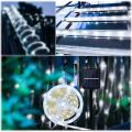 LED Strip Light Solar Powered Tape 3/4/5M Outdoor RGB Flexible Lighting Ribbon Tape Waterproof LED Strip Backlight Garden Decor--White color--2 M. 