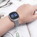 Luxury magnet buckle digital watches for women rose gold led quartz watch.