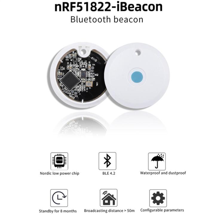 NRF51822 Bluetooth Ibeacon Base Station Positioning Beacon Near Field Positioning with Shell