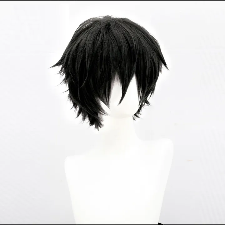 %E3%80%8CHSIU%20Brand%20Dazai%20Osamu%20wig%20Anime%20Bungo%20Stray%20Dogs%20Cosplay%20Black%20Short%20Hair%20Fiber%20synthetic%20wig+Free%20brand%20wig%20cap%20-%20Image%203