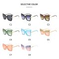 Brand Designer T Sunglasses 2024 New Oversized Square Women Sun Glasses Female Big Frame Colorful Shades for Female Oculos. 