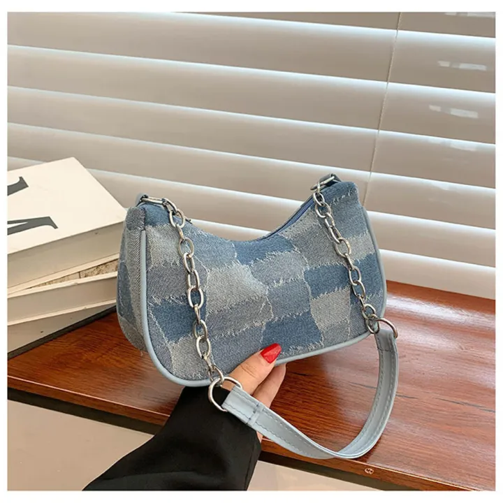 French%20niche%20chain%20bag%20women's%20new%20handbag%20advanced%20all-match%20retro%20one-shoulder%20armpit%20bag%20-%20Image%203