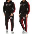 New Stylish Export design Black Hoodie with pant Set for man.