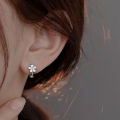 14k Flower Hoop Earings For Women Hikaw Silver Earrings  Non Tarnish Hypoallergenic Earings-MOILY. 