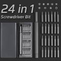24 in 1 Screwdriver Kit Precision Magnetic Bits Screw Driver Set.
