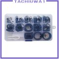 [TACHIUWA1] Pack of 170, Scuba Diving Rubber O-Ring Kit Assorted Set with Pick & Case, 12 Sizes for Dive Tank Vlave Hoes Regulator etc. 