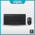 Rapoo 8000M Multi-mode Wireless Keyboard & Mouse Combo Switch between Bluetooth 3.0, 4.0 and 2.4G 1300 DPI optical mouse Up to 12/9 months battery life. 