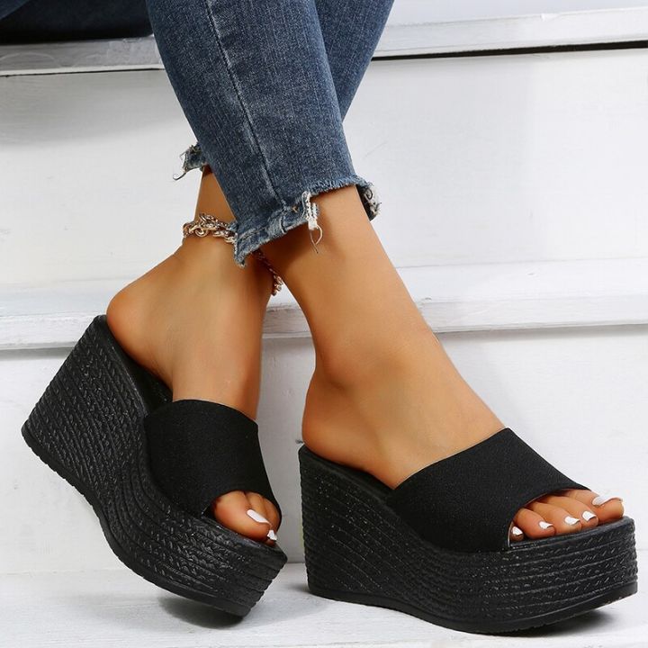 Women Platform Beach Slippers High Heels Wedges Sandals