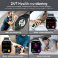 LIGE AI Medical Diagnosis Blood Lipids Uric Acid Smart Watch Men Waterproof Watch Women Bluetooth Call Health Smartwatch ECG+PPG. 
