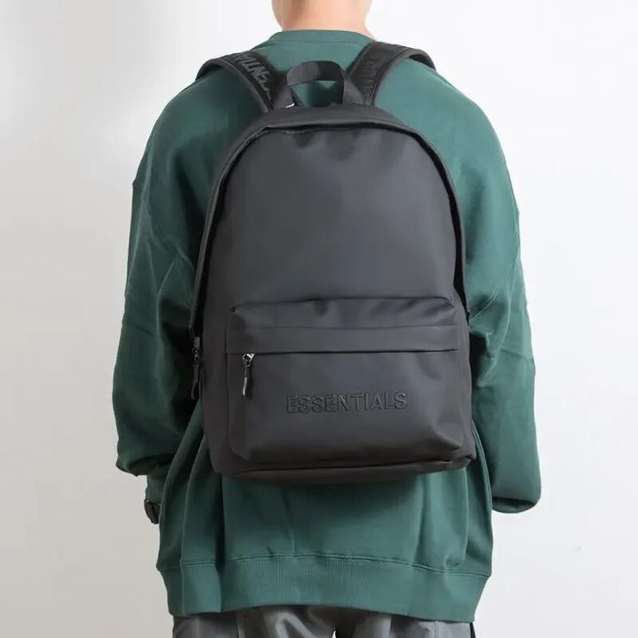 ESSENTIALS backpack Unisex three-dimensional letters college student schoolbag personality trend computer backpack