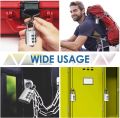 3-Digit Combination Lock Padlock Keyless, Resettable Luggage Locks for Backpack. 