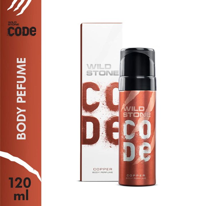 Imported Wild Stone Code Copper Body Perfume for Men 120ml
