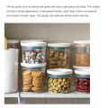 【hot】 Food Container Storage Jars Transparent Food Canister For Mason Candy Spices Cookie Jar Sealed Ring Bottles Kitchen Storage Box. 