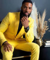 Men's Yellow Suits Slim Fit Single Breasted Wedding Formal Party Wear 2 Pieces Trajes De Boda Para Hombre Completos.