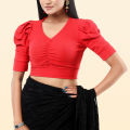 half sleeve ghoti hata crop top blouse for fashionable girls. 