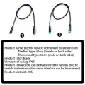 Electric Bicycle Ebike 5 Pin Female to Female Display Extension Cable Connector for Bafang Mid Motor BBS01/BBS02/BBSHD. 