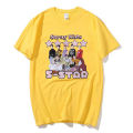Stray Kids 5 star T shirt SKZ cartoon print short sleeve tee 100% cotton high quality summer T-shirt tops women men Kpop clothes. 