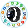 D18 Smart Watch Heart Rate Monitor Men's Women's Smartwatch Round Fitness DigitalWatches for Men Women Band Bracelet. 