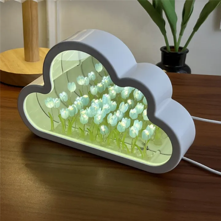 Cloud%20Tulip%20Lamp%20Cloud%20Tulip%20Mirror%20Night%20Light%20Tulip%20LED%20Table%20Lights%20Table%20Lamp-Blue%20-%20Image%204