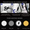 Rechargeable ABS LED Bicycle Front/Head Light with USB with Speedometer, Odometer and is Waterproof, Suitable for All Mountain and Road Bicycle and Bikes. 