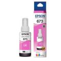 Epson T673 Light Magenta Ink Bottle. 