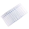 10 Pcs/set Waterproof Vertical Transparent PVC Plastic Clear Zipper ID Card Holder Pocket. 