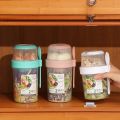 Double-layer Fresh-keeping Box with Fork Portable Breakfast Oatmeal Yogurt Salad Sealed Box Fruit Snack Sealed Can Lunch Boxes. 