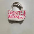 gentle woman tote bag gentlewoman official store gentlewoman thailand Casual Cute Portable Girls Letter Gentlewoman Thai Printing Handbag Canvas Bag Mini Tote Bag Crossbody Bag Single Shoulder Bag. 