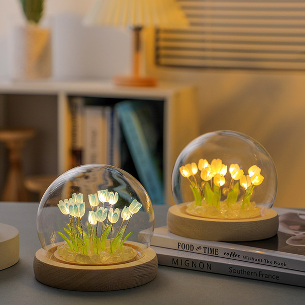 Complete%20set-up/DIY%20Artificial%20Tulip%20Flowers%20(09%20Pcs)%20Night%20Light%20USB/Battery%20Operated%20Table%20Lamp%20LED%20Nightlight%20Handmade%20Bedside%20Light%20Gift%20Valentine's%20Day%20-%20Image%202