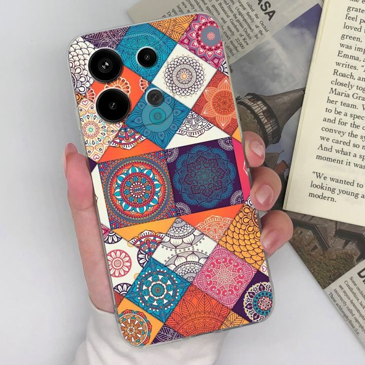 Phone%20Case%20For%20Xiaomi%20Redmi%20Note%2013%204G%20Back%20Cover%20Cute%20Cat%20Shockproof%20Transparent%20Silicone%20Matte%20TPU%20For%20Redmi%20Note%2013%20Pro%20Funda%20-%20Image%205