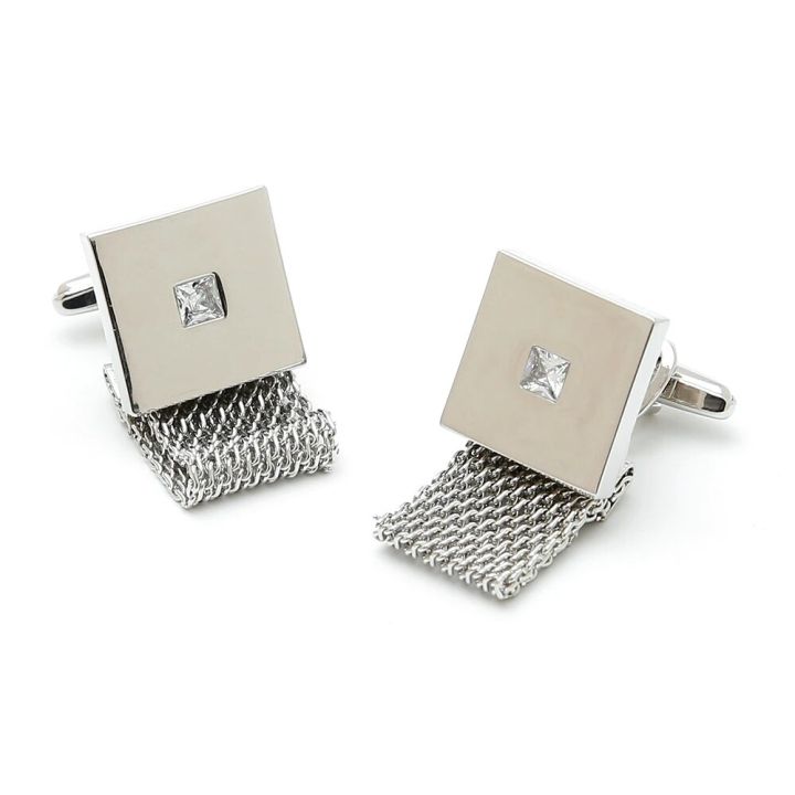 Cufflinks Men TOMYE XK18S004 High Quality Luxury Silver Colour