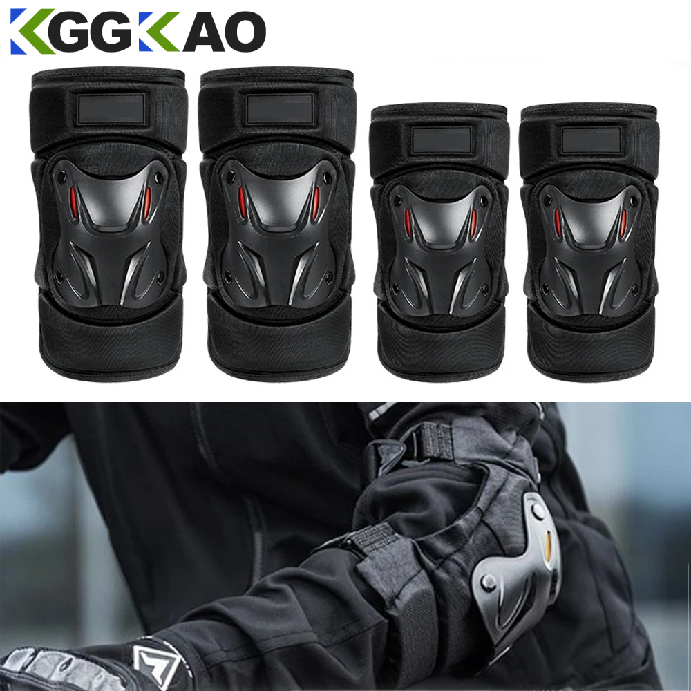 【Deal of the day】 Motorcycle Knee Pads,Protective Knee Guard for Motorcycle Scooter Riding Knee Brace Gear,2 Pcs Adjustable Size with Hard