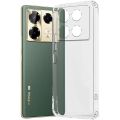 For Infinix Note 40 Shockproof TPU Bumper Clear Soft Silicone Acrylic Mobile Phone Case [ Pani Cover ] Back Cover. 