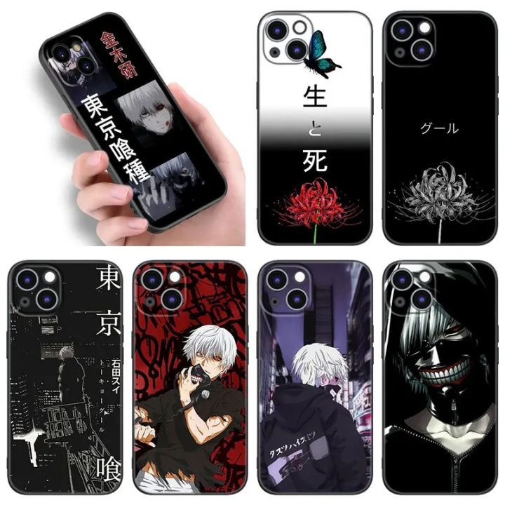 Anime Tokyo Ghoul Phone Case For Apple iPhone 12 13 Mini 11 14 Pro XS Max 6S 6 7 8 Plus 5S X XR SE 2020 2022 Soft Black Cover