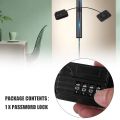 Upgraded Password Child Safety Lock Fridge Door Cabinet Locks -Black. 