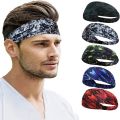 Headband Sweat Band Sport Head Hair Bandage Workout Gym Tennis Fitness Jog Basketball Running Sweatband Women Men Headwrap. 