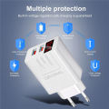 45W QC 3.0 USB Charger LED digital display Quick Charge Phone Charging Adapter Tetuo. 