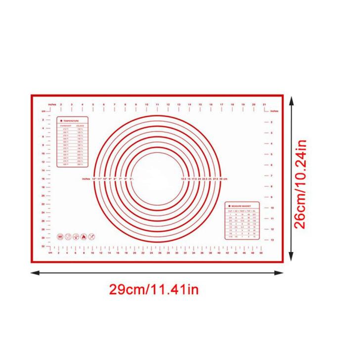 Silicone Baking Mat Pastry Rolling Kitchen Kneading Dough Mat Tools Thick Non-stick Rolling Mats Pastry Accessories Sheet Pads